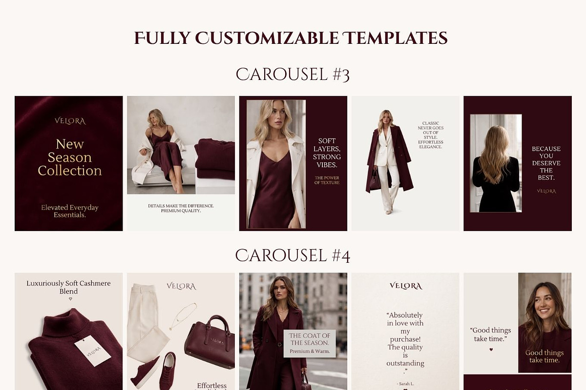 Fashion Brand Instagram Template Kit, a Social Media Template by Arslan (Photo 3 of 7)