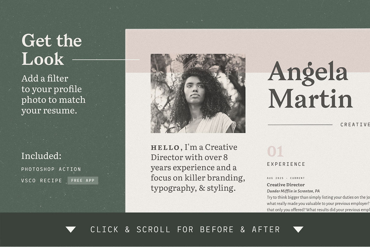Resume with Picture / CV with Photo, a Resume Template by More Profesh (Photo 6 of 8)