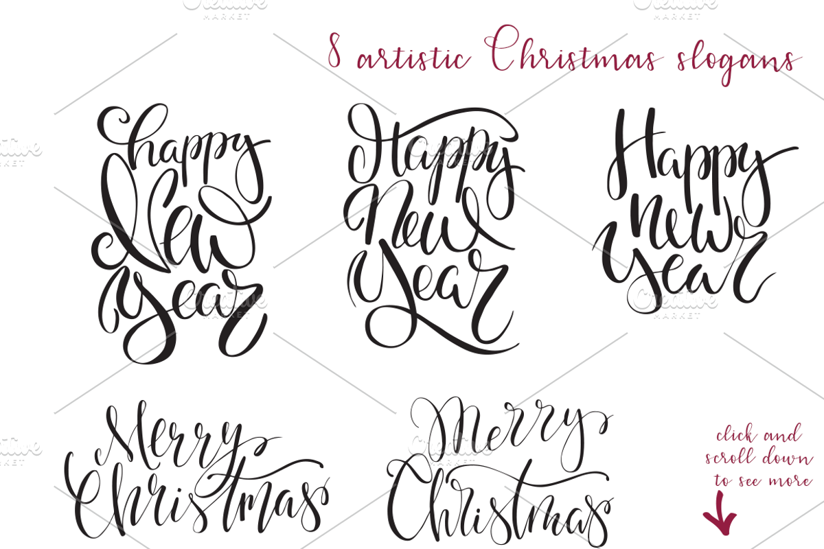 Christmas graphic set, a Decorative Illustration by Antikva17 (Photo 4 of 4)