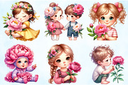 Kindergarten Nursery Kids Peony PNG, an Illustration by Craft Nest (Thumbnail 4 of 5)
