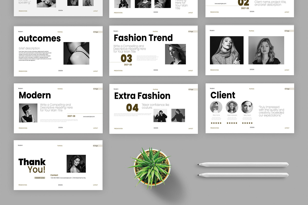 Modern Portfolio Presentation Layout preview 4
