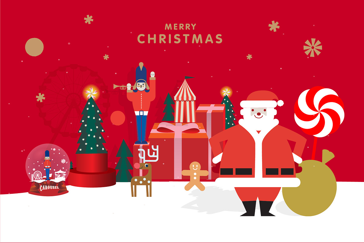 christmas greetings template, an Invitation Template by Nanano