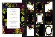 Aubergine Floral Clip Art, an Illustration by Eclectic Anthology (Thumbnail 3 of 9)