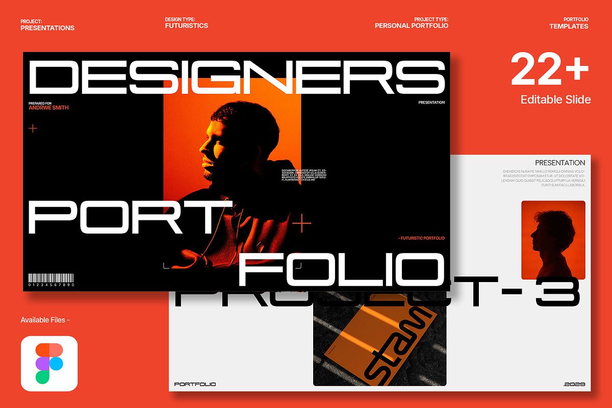 Portfolio Template - Figma, a Branding & Logo Template by Templeste (Photo 1 of 6)