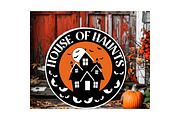 Halloween Round Door Sign Svg, an Object Graphic by Digi_Design_World (Thumbnail 9 of 9)
