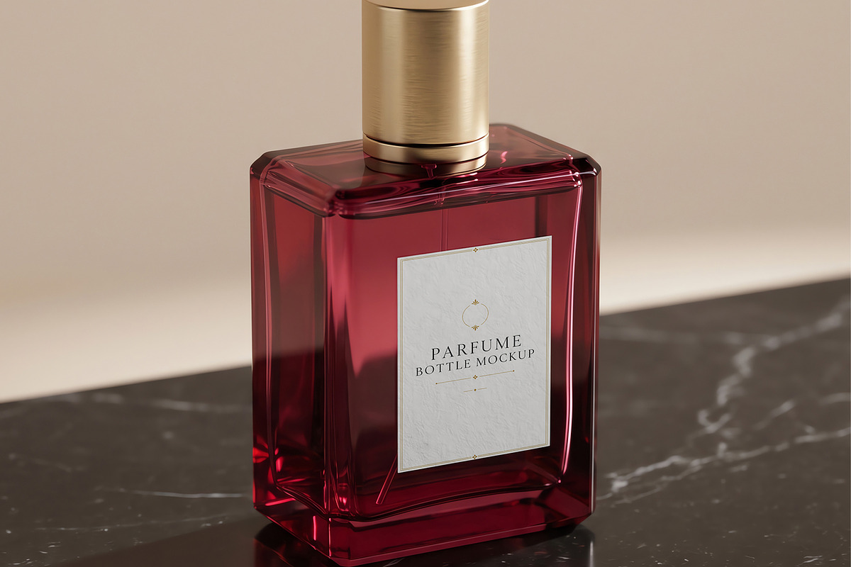 Parfume Bottle Mockup, a Packaging Mockup by Hazzpro_Std (Photo 3 of 5)