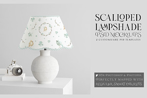 Scalloped Lampshade Mockups, a Mockup by mock-ups