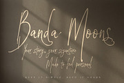 BandaMoons expressive signature font, a Script Font by HypeWorksCo (Thumbnail 1 of 15)