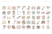 158 freehand pastel icons, an Outline Icon by Pinkbrush (Thumbnail 4 of 6)