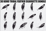 Boho Tribal Feather Bundle, an Illustration by Designs_River (Thumbnail 1 of 31)