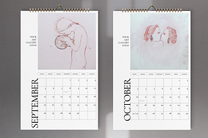 Art Calendar 2021 Template