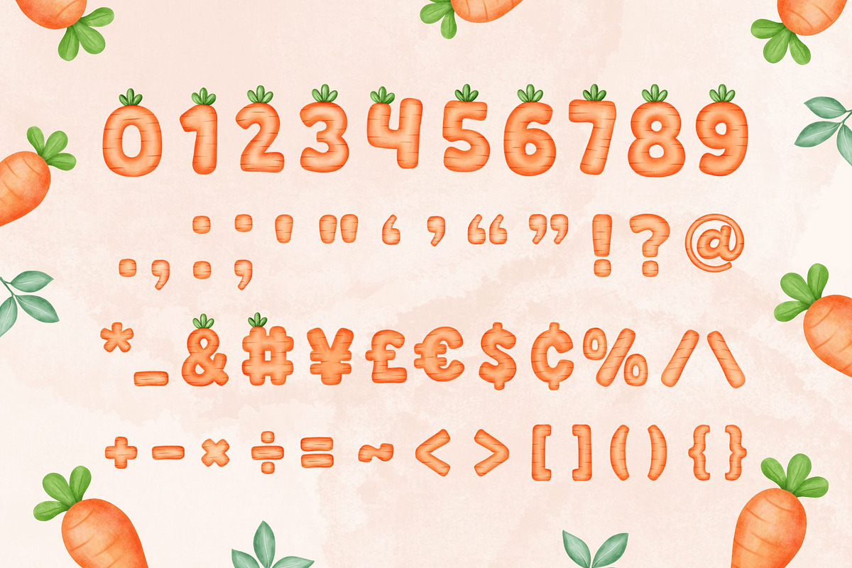 PNG File of Carrot Alphabet Collecti, an Illustration by Fox7 By Rattana (Photo 3 of 5)