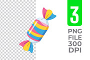 Wrapped Candy Vector Trio Pack, an Object Graphic by Artonix (Thumbnail 3 of 3)