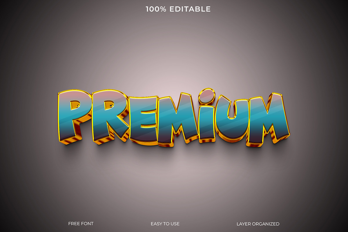 Premium Text Effect Gold Outline, a Layer Style Add-On by Imamul001