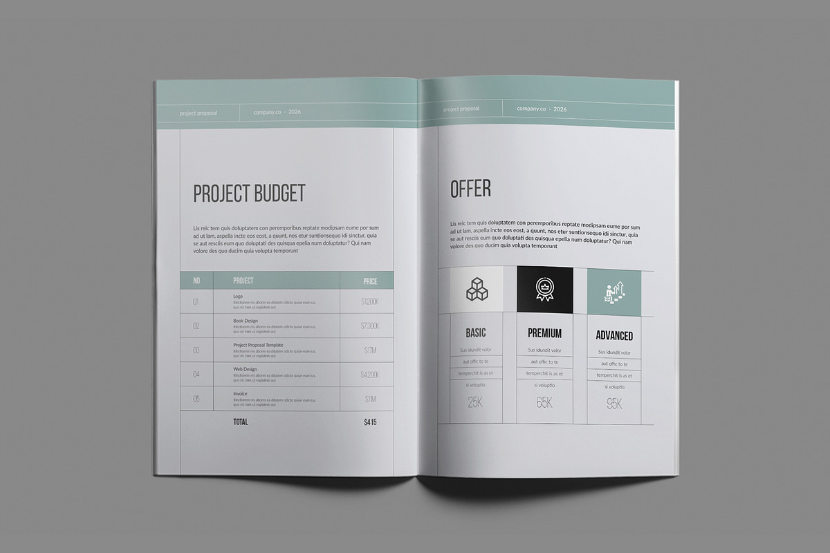 Project Proposal Brochure Template, a Brochure Template by White Graphic (Photo 11 of 16)