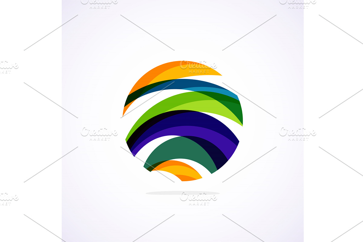 Abstract circle logo - minimalist, an Illustration by antishock