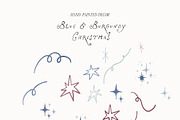 Hand-Painted Blue Burgundy Christmas, an Object Graphic by Lana Elanor (Thumbnail 22 of 24)
