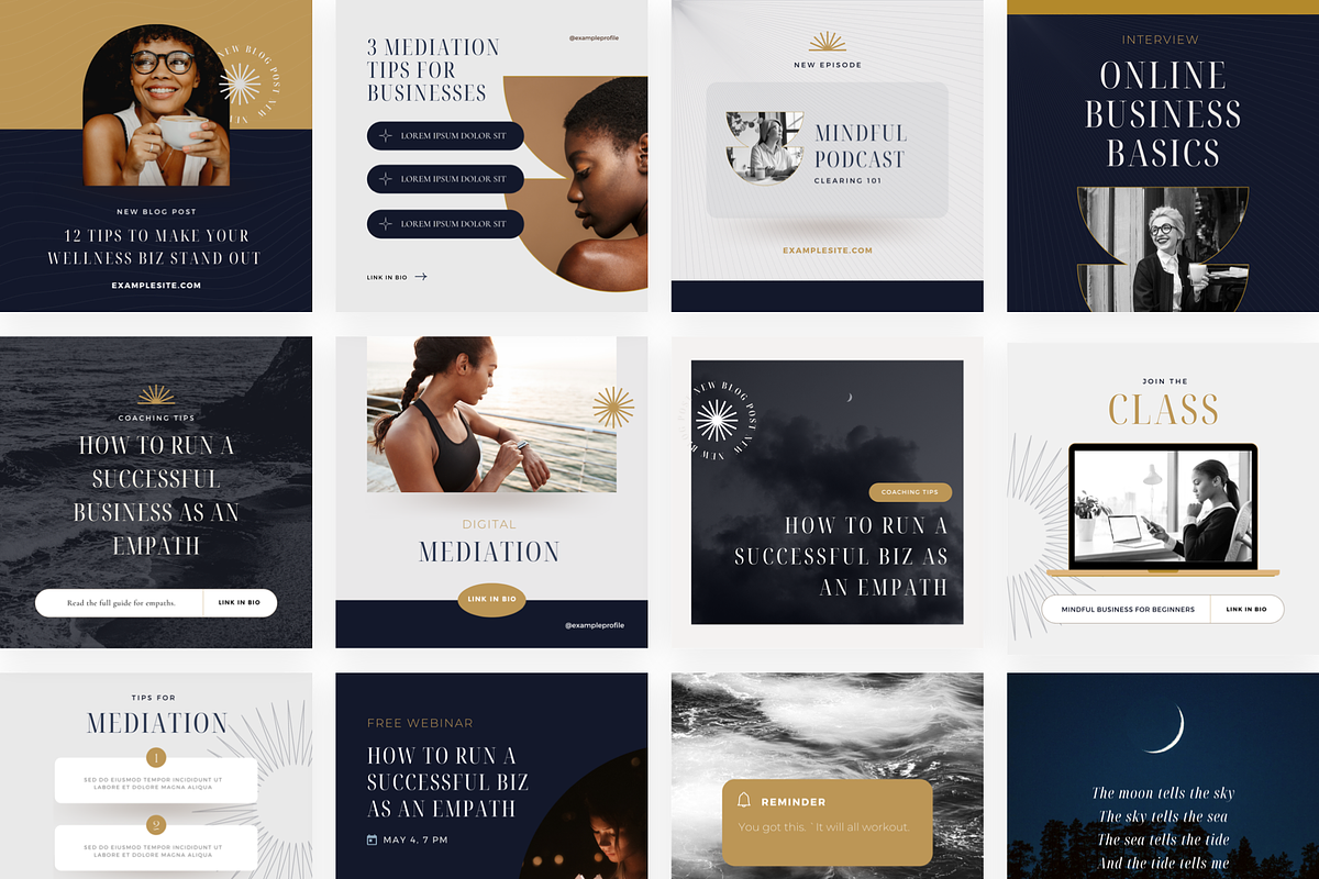 MUSE / Social Templates CANVA, a Social Media Template by The Brand ...