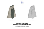 Button up peter pan collar mockup, a Shirt Mockup by made_by_nope (Thumbnail 7 of 7)