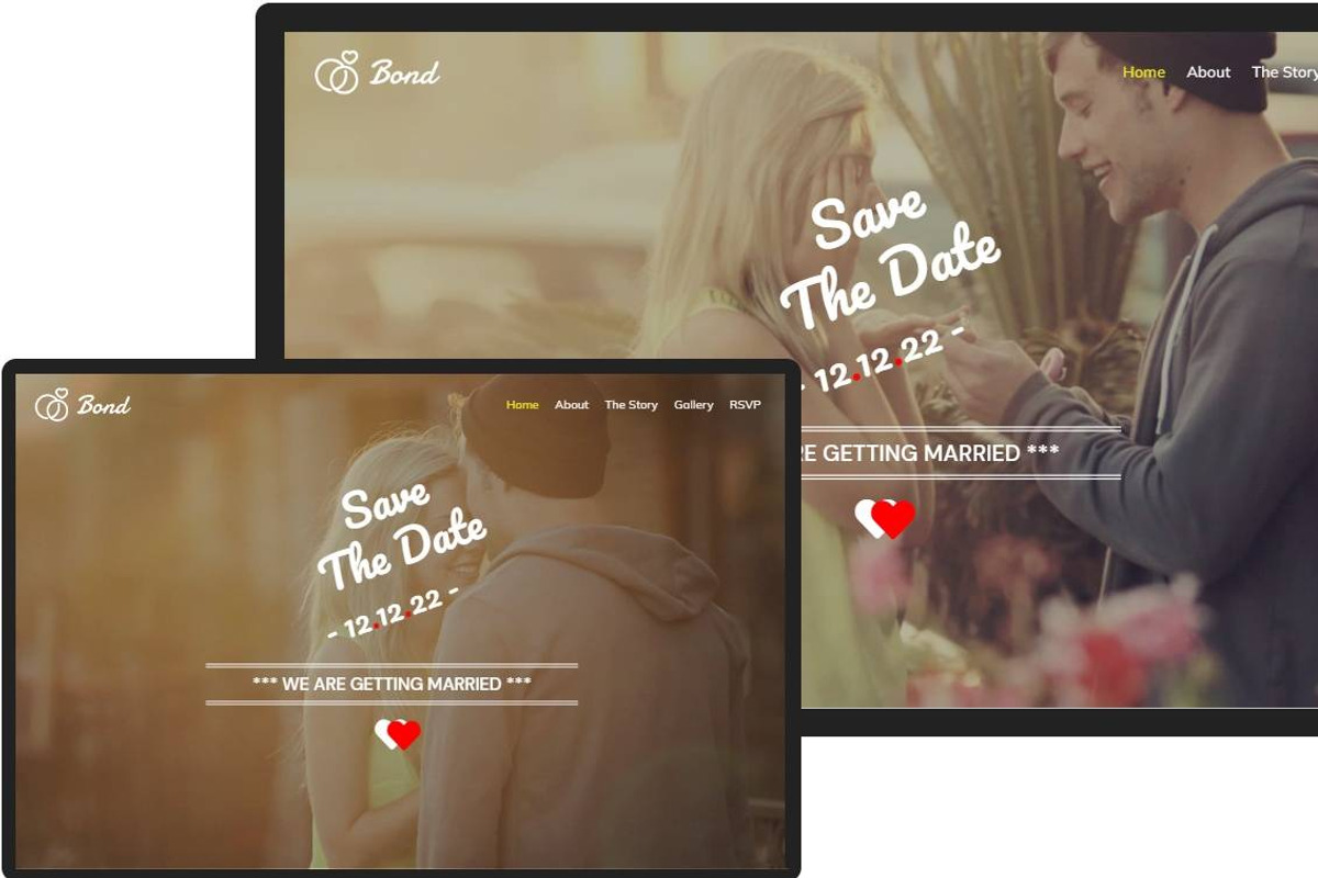Responsive Wedding WordPress Theme preview 5
