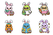 100 Kawaii Easter Chicks Transparent, an Object Graphic by XPERTDESIGNER (Thumbnail 3 of 18)
