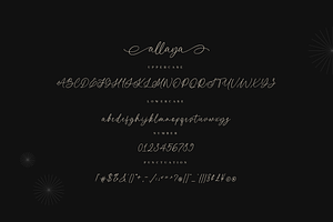 Allaya Calligraphy Font