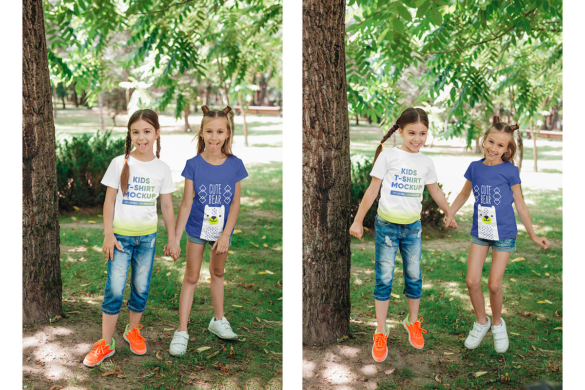 Kids Girl T-Shirt PSD Mockups Vol6, a Shirt Mockup by Hi, Mock-Up! (Photo 4 of 8)