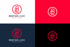 Monogram Icon Logo BL Or LB