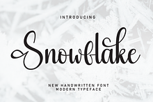 Snowflake | Script Font