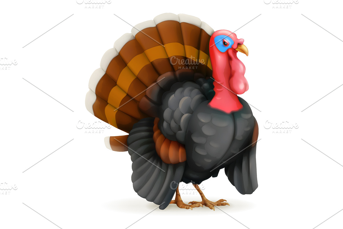 Farm pets, animals and birds, vector preview 2