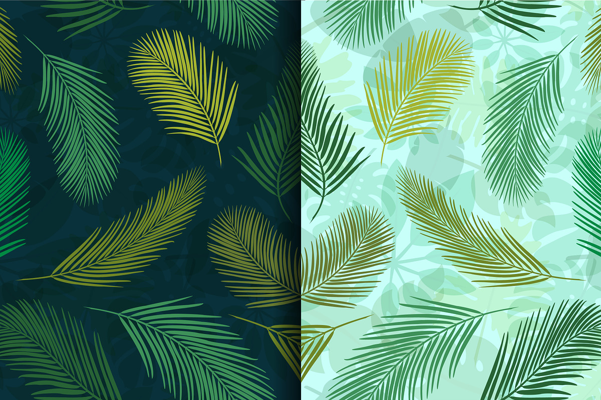Palm leaves, a Pattern Graphic by Alla_Ri_Shop (Photo 5 of 6)