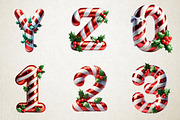 Candy Cane Christmas Alphabet, an Illustration by RobertsArt (Thumbnail 2 of 7)