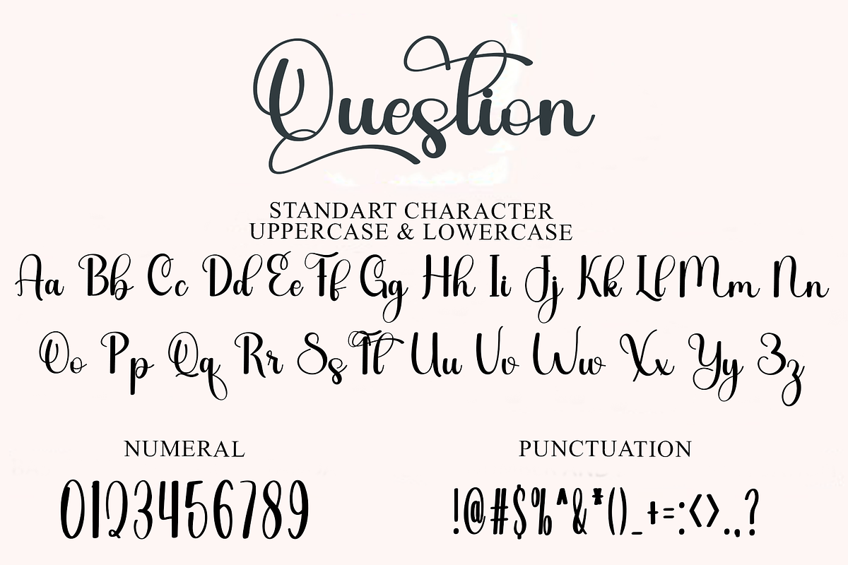 Question, a Handwritten Font by InermediaSTUDIO (Photo 6 of 7)