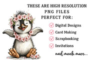 Whimsical Summer Penguin Clipart, an Illustration by OK Design (Thumbnail 5 of 6)