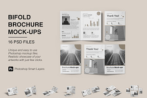 A4 Bifold Brochure Mockups, a Brochure Template by Graphic Aesthetic