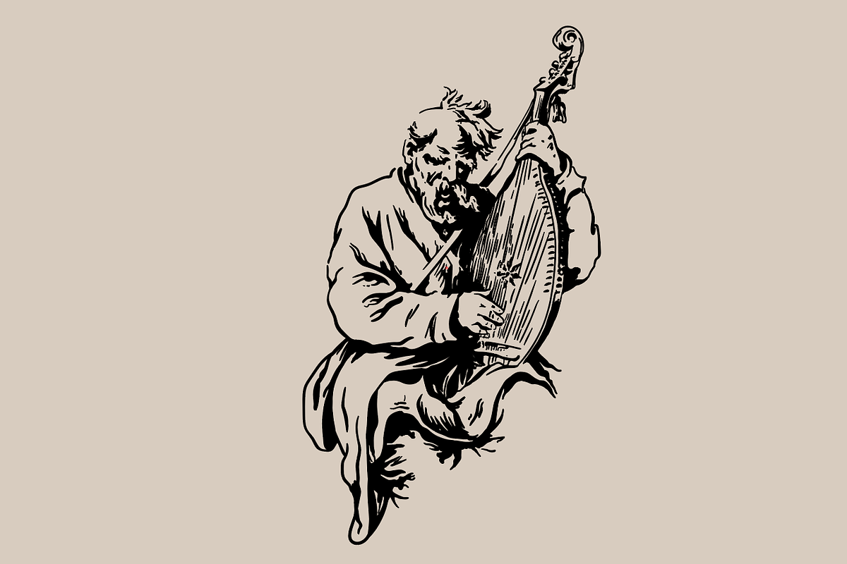 Ukrainian Kobzar, a Person Illustration by Enysstrale