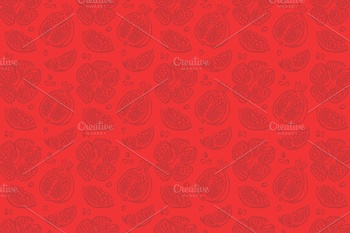 Hand Drawn Fruit - Pattern 1, a Pattern Graphic by Walter Luckett Designs (Photo 2 of 4)