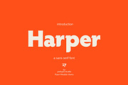 Harper Sans Serif Font, a Sans Serif Font by Ryan Rivaldo Vierra (Thumbnail 1 of 10)