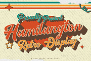 Hamilangton - Retro Display Font, a Script Font by Dhabee (Thumbnail 1 of 17)