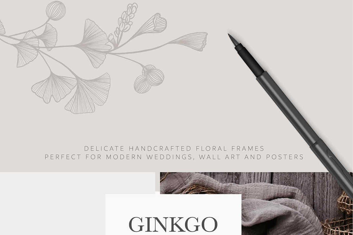 Ginkgo Botanicals - Florals & Leaves, an Illustration by Momo Studio (Photo 8 of 13)