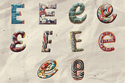 260 Stylized Alphabets (for collage), an Object Graphic by Megan Aili Designs (Thumbnail 6 of 28)
