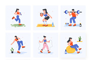 Gym and Fitness Mini Illustrations, a Person Illustration by Vectors Market (Thumbnail 6 of 11)