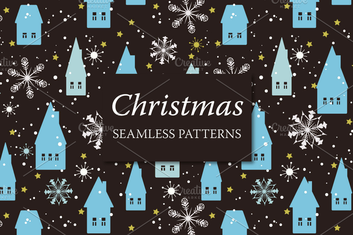 Christmas Seamless Patterns, a Pattern Graphic by Sunny Design (Photo 1 of 5)