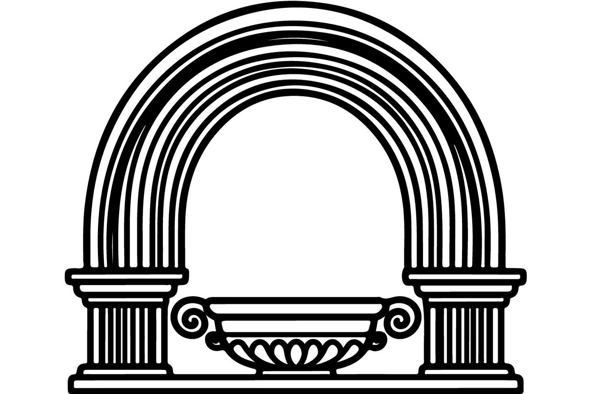 Ornamental Floral Arch Engraving, a Decorative Illustration by Designer_Momina (Photo 6 of 21)