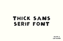 Thick Sans Serif Font