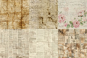 A4 Antique Text Digital Paper, a Texture Illustration by DreamPrint404 (Thumbnail 4 of 5)