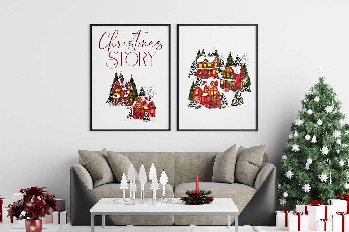 Christmas Story. Watercolor graphic, an Object Graphic by ma_i_vi (Photo 10 of 12)