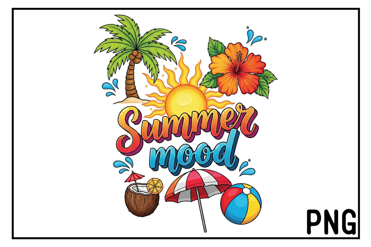Summer Mood PNG, an Illustration by Black Bird Studio (Photo 1 of 3)