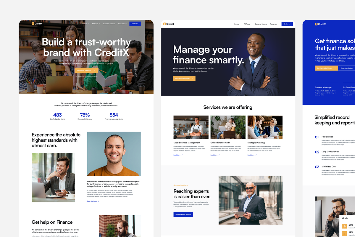 CreditX - Finance Figma Template, an UI Kit Template by FinestDevs (Photo 4 of 8)