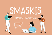 Smaskis Digital Notes Font, a Script Font by Sofia Skoog (Thumbnail 1 of 10)